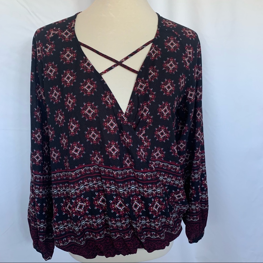 Harlowe & Graham Surplice Top